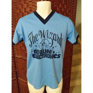 Vintage 70s 80s Jersey T Shirt The Wizards Promo Ringer Small Electronics Store